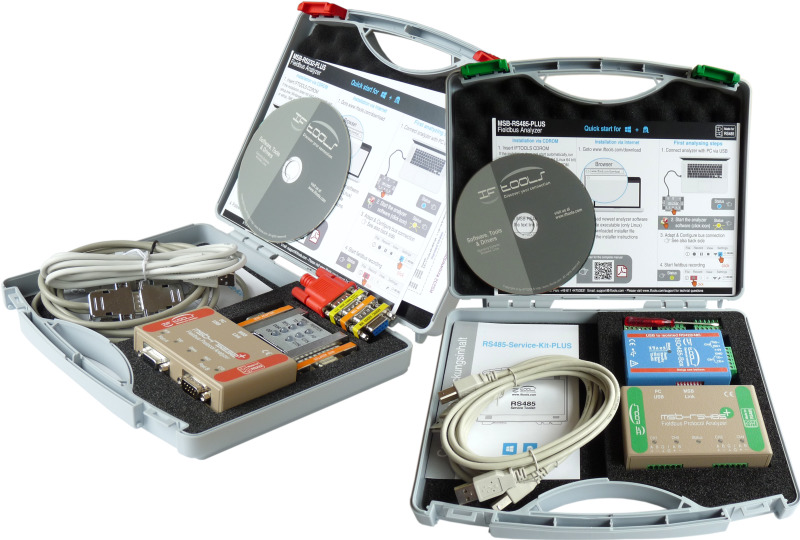 Bild der RS232 und RS485 Service Koffer