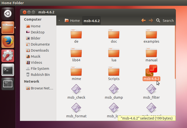 Analyzer installation folder